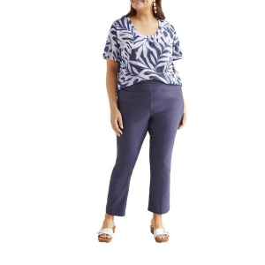 Women's Tribal Flatten It Pull On Dress Pants 20W Deep Blue Regular
