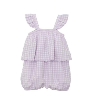 Girls' Mabel + Honey Sugar Plum Romper Baby 3 mo. Purple