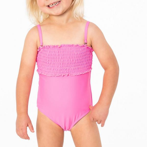 Girls' Janela Bay Smocked One Piece Swimsuit Toddler 2T Bright Pink