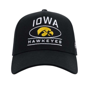Iowa Hawkeyes Huega House Crest Adjustable Hat One Size Black