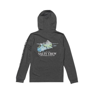 Kids' Salty Crew Surface Long Sleeve T-Shirt Small Charcoal Heather