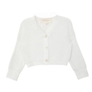 Girls' Mabel + Honey Cardigan Monica 10 White