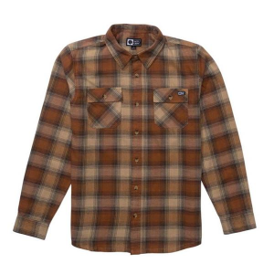Men's Salty Crew Daybreak Long Sleeve Flannel XLarge Friar Brown
