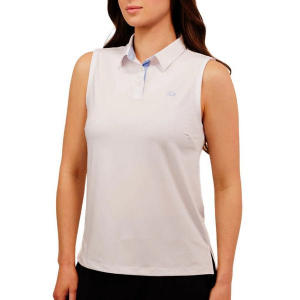 Women's Good Good Golf Pure Sleeveless Polo 2XLarge White