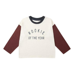 Rylee + Cru Camden Rookie Long Sleeve T-Shirt Baby 6/12 mo. Ivory