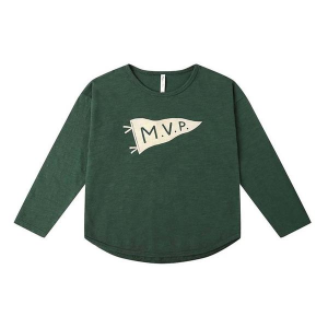 Rylee + Cru MVP Long Sleeve T-Shirt Baby 3/6 mo. Green