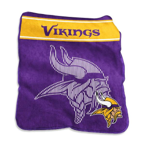 Logo Brands Minnesota Vikings 60x80 Raschel Throw
