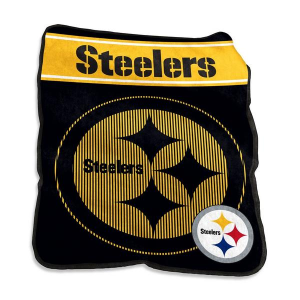 Logo Brands Pittsburgh Steelers 60x80 Raschel Throw