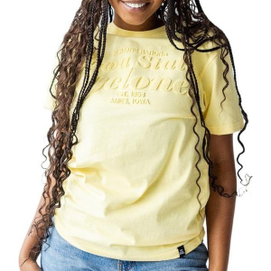 Iowa State Cyclones Gameday Social Women's Hansen Brush T-Shirt Large Light Yellow