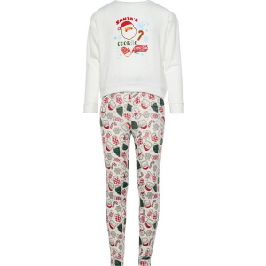 Kids' Fornia Lounge Pajama Set Large White Cookies