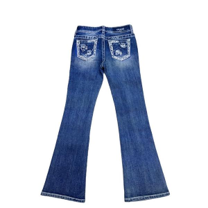 Girls' Grace In LA Distressed Original Bootcut Jeans Medium 16