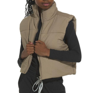 Girls' Fornia Cropped Vest Small Walnut