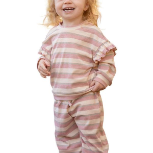 Girls' Mabel + Honey Candy Strip Set 6X Pink Ivory