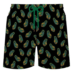 Men's Retro Rifle Numb Skull Shorts Large Black