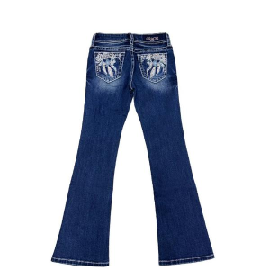 Girls' Grace In LA Dreamcatcher Original Bootcut Jeans Dark 14