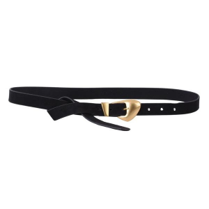 Women's Most Wanted Skinny Suede Belt M/L Black