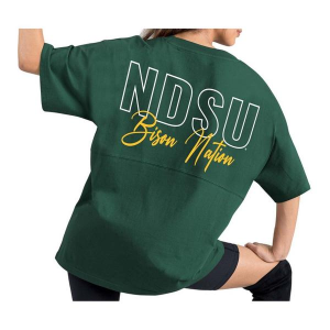 North Dakota State Bison Gameday Couture Women's Back At Ya T-Shirt Large Dark Green