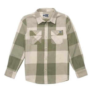 Kids' Salty Crew Daybreak Long Sleeve Flannel Large Birch Four Leaf Clover