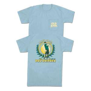 Men's Old Row Amateur Golfer Pocket T-Shirt Medium Chambray