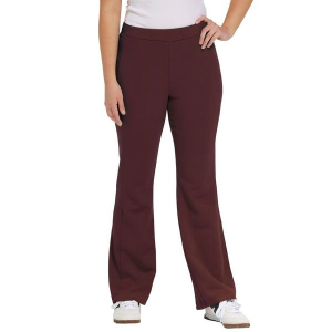 Women's Tribal Fancy Rib Pull-On Flare Leg Sweatpants Large Cocoa Regular