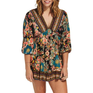 Women's Angie Babydoll Dress Large Black