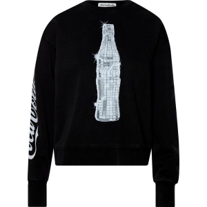 Women's The Laundry Room Coca Cola Disco Crewneck Sweatshirt Small Black Snow