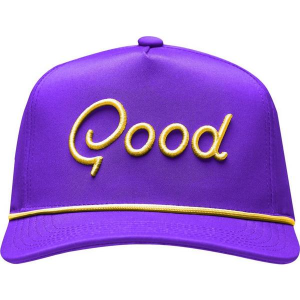 Good Good Golf Night Game Golf Snapback Hat One Size Purple Yellow
