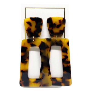 LINNY CO Kennedy Earrings Brown/Tortoise