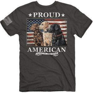 Men's Jedco Proud Dogs T-Shirt 2XLarge Smoke