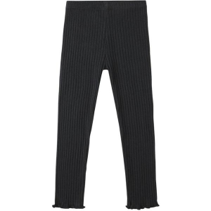 Girls' Rylee + Cru Knit Leggings Baby 12/18 mo. Black Ribbed