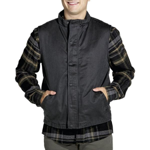 Men's North River Cotton Suede Vest Large Gunmetal