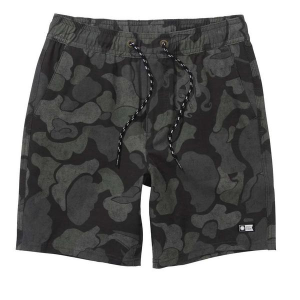 Kids' Salty Crew Drifter Elastic Waist Hybrid Shorts Small Camo