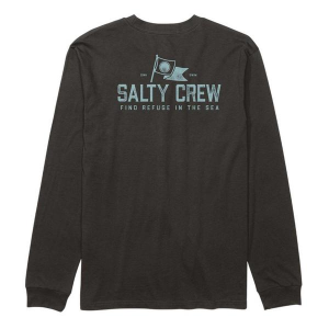 Men's Salty Crew Flag Day Long Sleeve T-Shirt 2XLarge Black