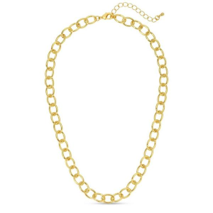 Splendid Iris Oval Chain Necklace