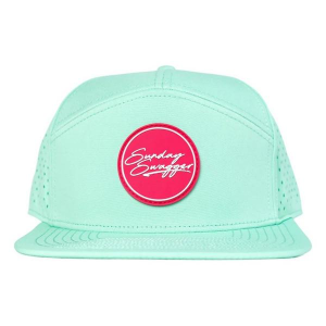 Sunday Swagger SWAGGER Flat Bill Golf Snapback Hat One Size Mint