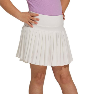 Girls' Fornia Pleated Golf Skort Large White