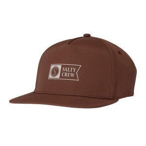 Men's Salty Crew Apex Snapback Hat One Size Friar Brown