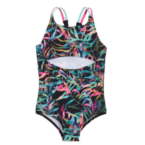 Girls' Nano Noruk Jungle One Piece Swimsuit Toddler 3T Black