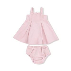Girls' Angel Dear Cord Ruffle Dress 18/24 mo. Pink