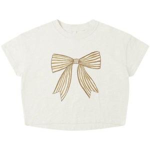 Girls' Rylee + Cru Boxy Bow T-Shirt Baby 3/6 mo. Natural