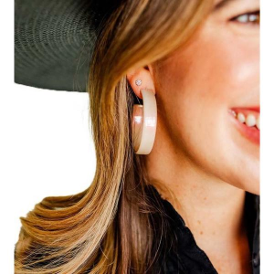 LINNY CO Ashley Earrings One Size Latte