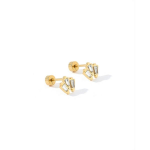 LINNY CO Demi Screwback Stud Earrings Gold
