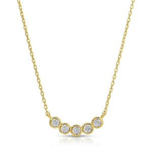 Splendid Iris Faux Multi Diamond Necklace