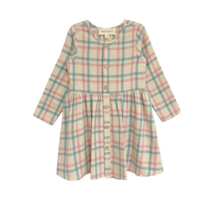 Girls' Mabel + Honey Phoebe Dress 18 mo. Pink Plaid