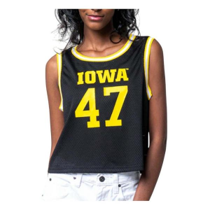 Established and CO Women's Iowa Hawkeyes Cropped Basketball Jersey