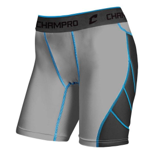 Women's Champro Windmill Softball Sliding Compression Shorts Medium Grey