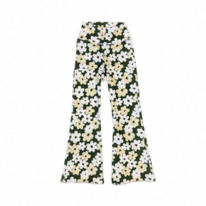 Girls' Yogababy Thick Waist Band Flare Leggings 6 Emma Floral