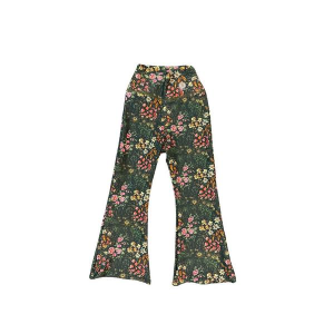 Girls' Yogababy Thick Waist Band Flare Leggings 6 Whimsical Floral