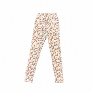 Girls' Yogababy High Waisted Leggings Toddler 7/8 Nude Floral