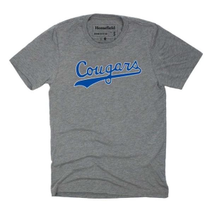 BYU Cougars Homefield Apparel Script T-Shirt XLarge Grey Heather